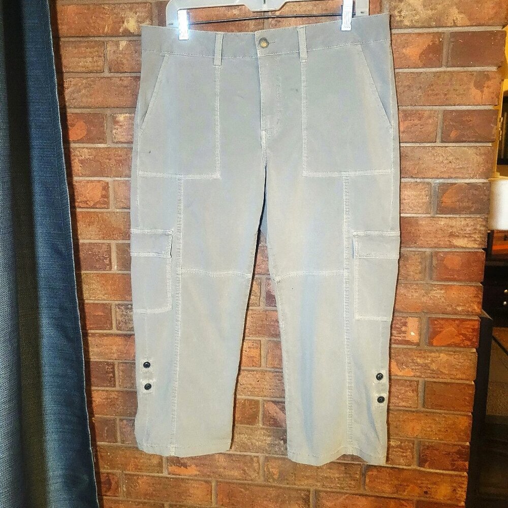 Cosmic Blue Love Women's Cargo Pants - Lt Khaki - Size 31